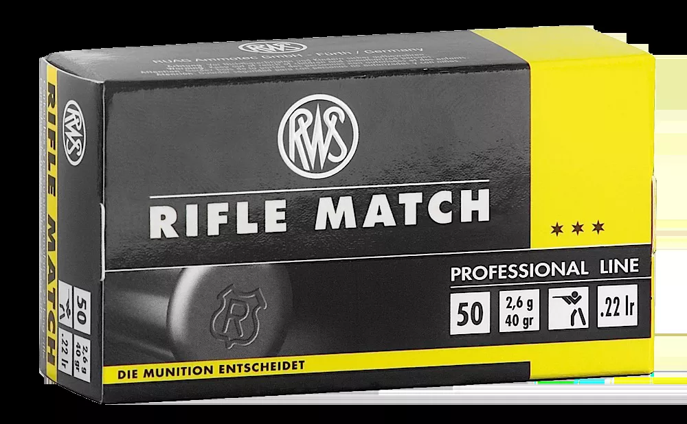 RWS/Umarex Rifle Match 22lr 40gr Lead 50rd Bx/ 1 Cs