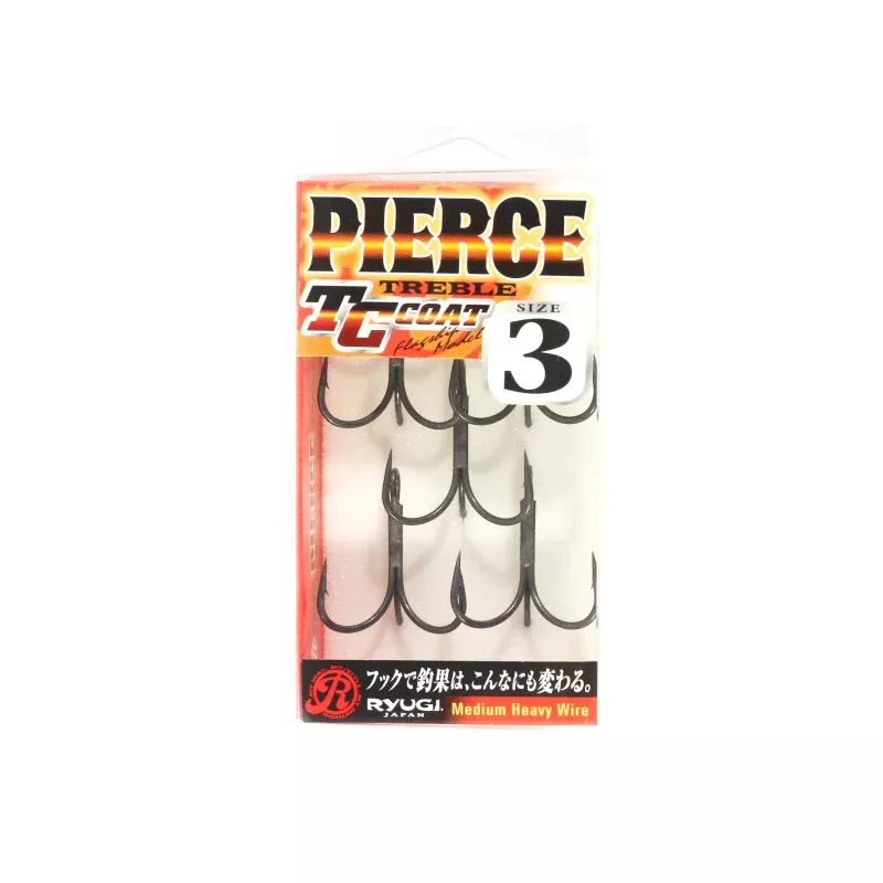 Ryugi HPT044 Pierce Medium Heavy Treble Hooks Size 3 (1659)