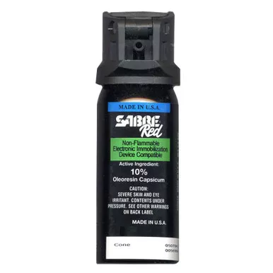 Sabre 521010-C Cone Delivery (MK-2) Pepper Spray, 1.33% MC, 1.8 Ounces