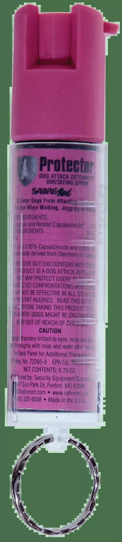 Sabre Dog Spray, Sec Srpnbcpkr02 Dog Attack DeterPink