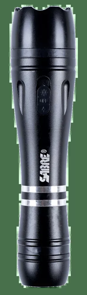 Sabre Maximum Strength Tactical Stun Gun 2.517 Uc With Led Flashlight And Holster