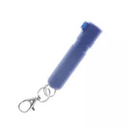 SABRE Mighty Discreet Pepper Spray with Snap Clip Keychain – Sapphire Blue