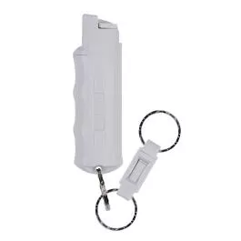 SABRE Protector Pepper Spray with Quick Release Keychain - Light Gray