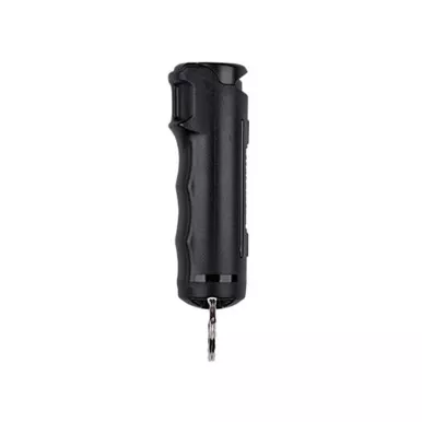 Sabre Red Pepper Spray Gel .54 oz Flip Top Aerosol with Key Ring Black