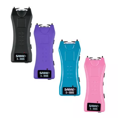 Sabre S-1005 1.600 uC Mini Stun Gun & Flashlight w/ Belt Holster
