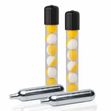 Sabre SPINERT-R-01 Launcher SL7 Training Projectile Refill Kit (14 Inert Projectiles & 2 CO2 Cartridges)