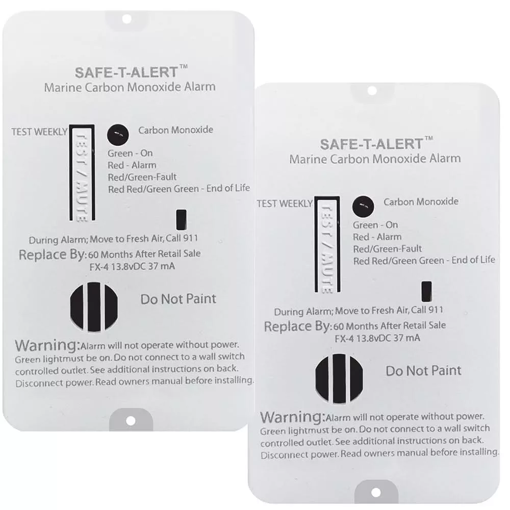 Safe-T-Alert FX-4 Carbon Monoxide Alarm - 2-Pack - FX-4MARINE2-PACK