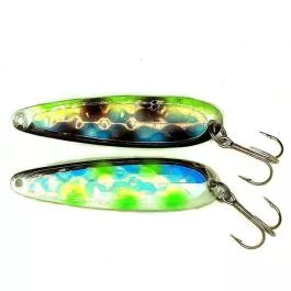 Salmon Candy Trolling Spoon - Standard - UV Lance's 2 Face-Silver