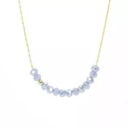 Salty Cali Sprinkle of Stormy Ocean - Grey Blue - 18K Gold