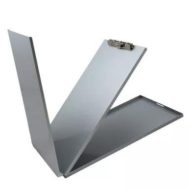 Saunders 10020 Recycled Aluminum A-Holder Form Holder, Letter Size, Serrated Clip, Silver, 9.00" x 15.00"