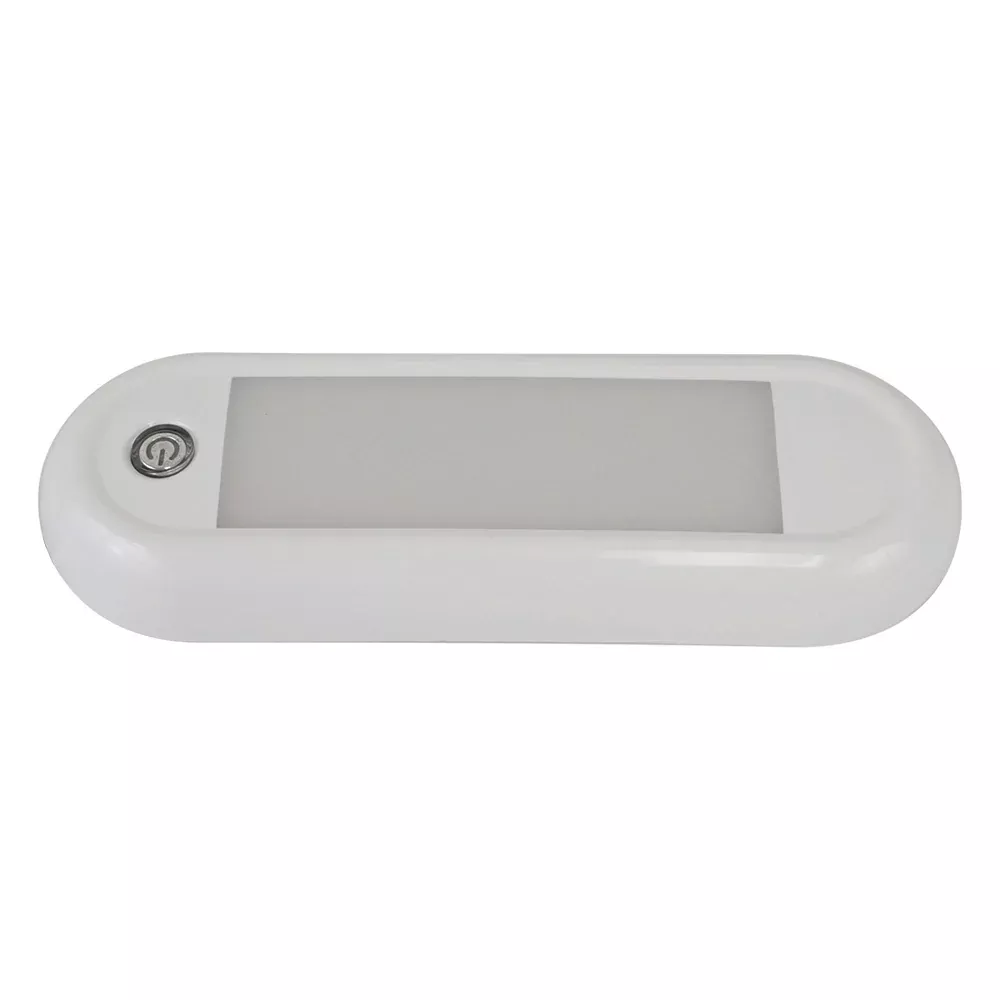Scandvik 7″ Oval Dome Light w/SwitchDimming – 12/24V [41322P]