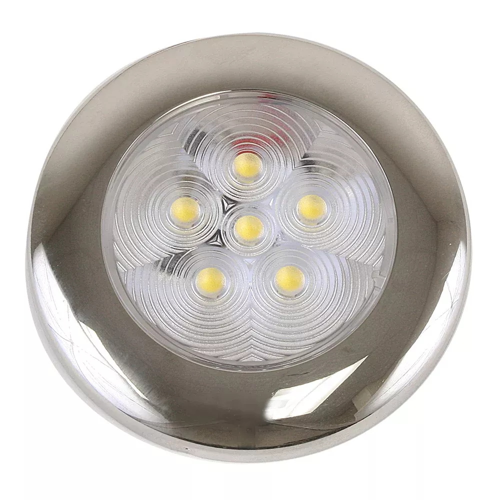Scandvik B3 Downlight Surface Mount – Cool White – SS Trim – IP67 – 12/24V [41320P]
