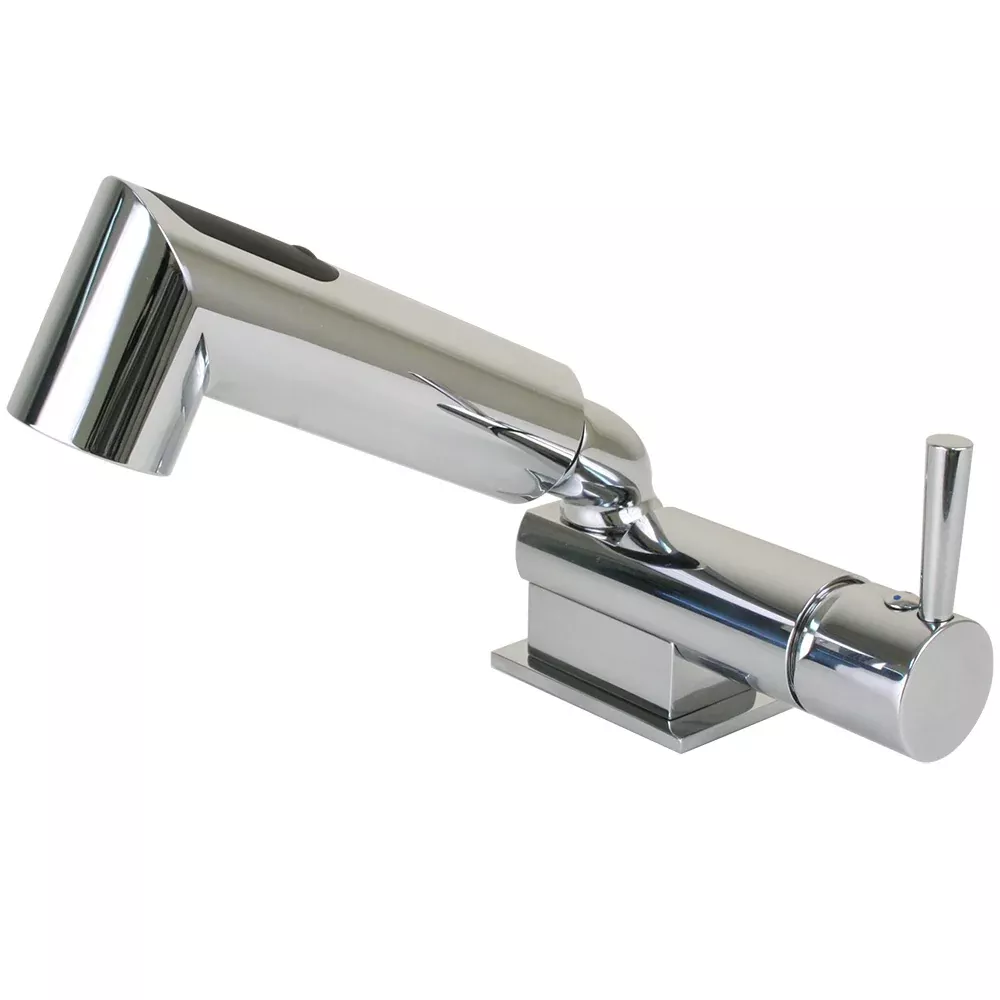 Scandvik Minimalistic Compact Single Level Mixer – FaucetShower Combo – Chrome [16216]