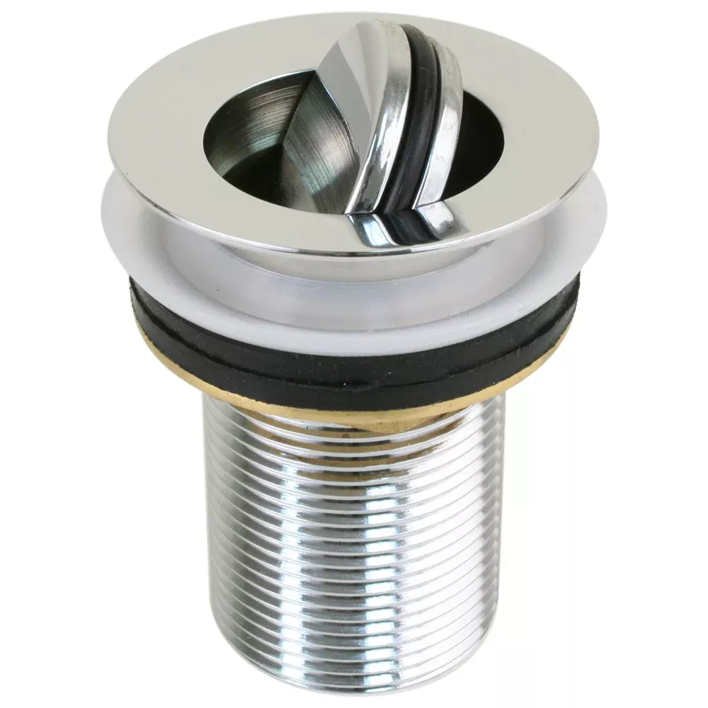 Scandvik Sink Drain w/Flip Stopper – Chrome Plated Brass [19006P]