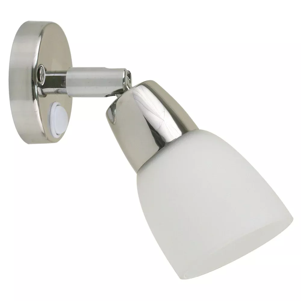 Scandvik SS Reading Light w/Frosted Glass Shade – 10-30V [41365P]
