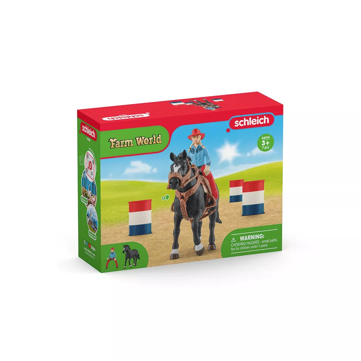 Schleich Cowgirl Barrel Racing Fun #42576