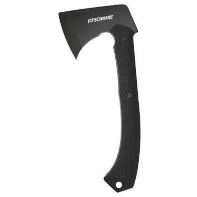 Schrade 1159327 Recoil Axe 3.5" 3CR13 Hollow Grind Blade, Black G10 Handle