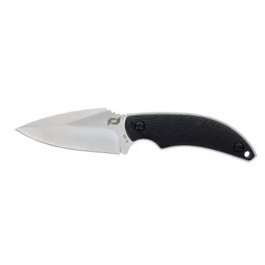 Schrade 1182521 Adder Fixed Knife 2.75" AUS-10 Drop Point Blade, Black Polymer Handle