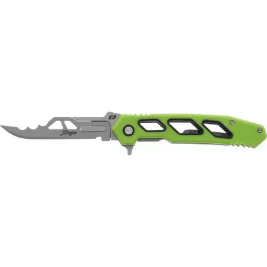 Schrade 1197645 Isolate Enrage 7 Replaceable Blade Folding Knife 2.6" 420A Scalpel Grind Blade, Green Handle