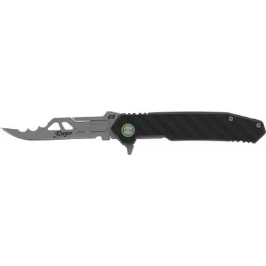 Schrade 1197648 Phantom Enrage 7 Replaceable Blade Folding Knife 2.6" 420 Scalpel Grind Blade, Black Carbon Fiber Handle