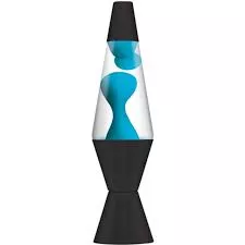 Schylling Blue Clear with Black Base Lava Lamp #23130401US