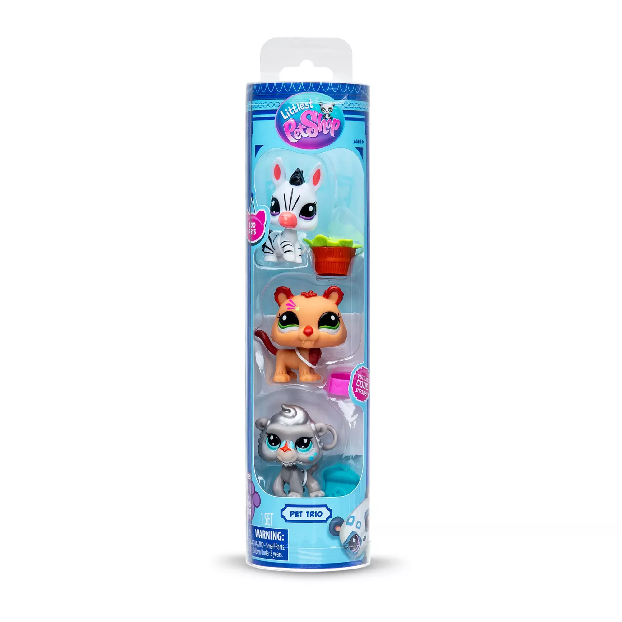 Schylling Littlest Pet Shop Pet Trios – Zoo Pets