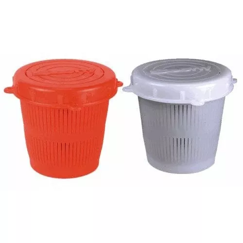 Scotty Vented Crab Diner Bait Jar c/w Lid 1/2 LitreRed