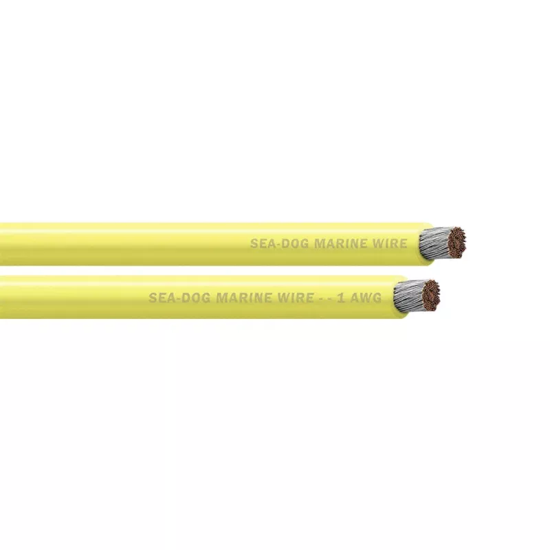 Sea-Dog 1 AWG Yellow Battery Cable – 25′