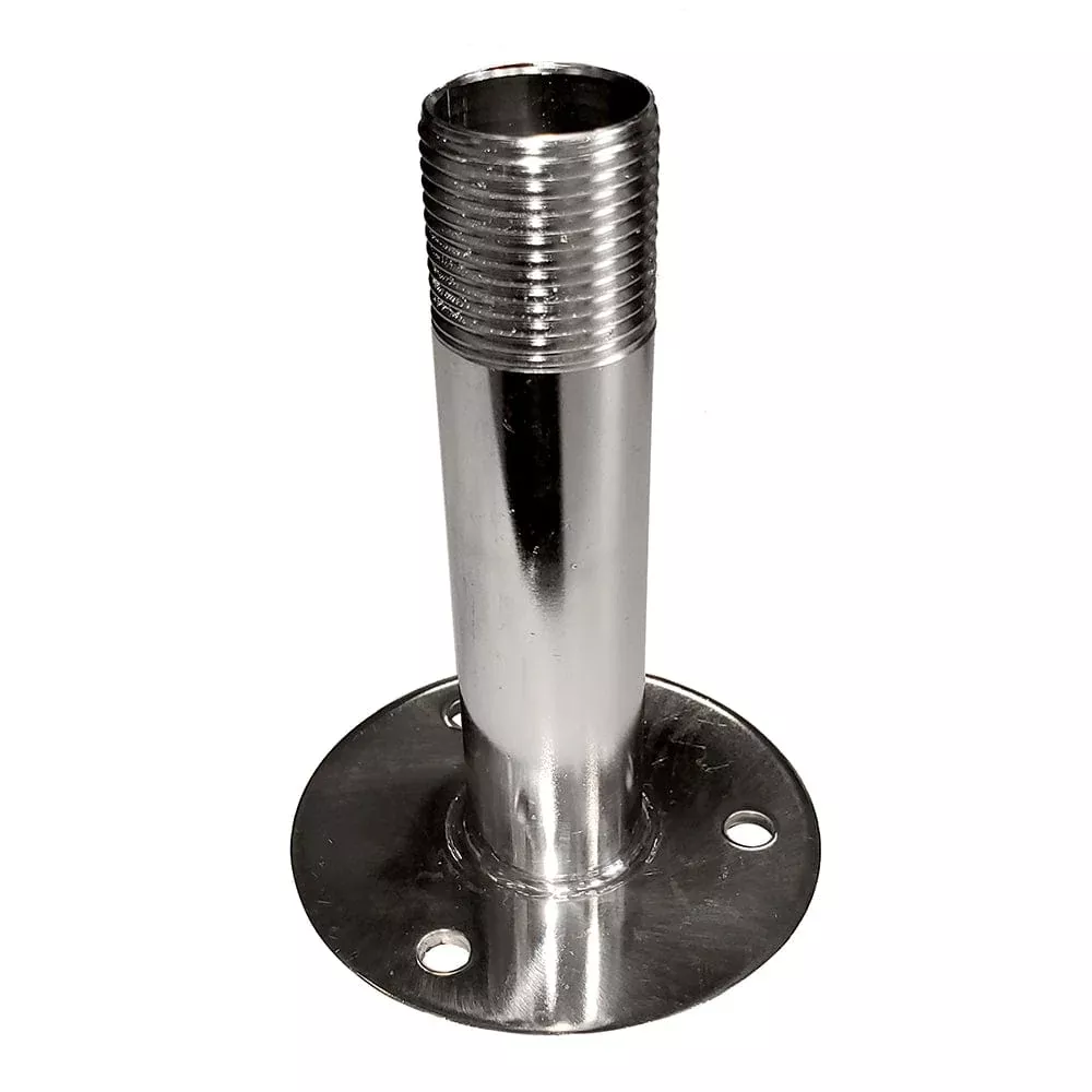 Sea-Dog Fixed Antenna Base 4-1/4" Size w/1"-14 Thread Formed 304 Stainless Steel