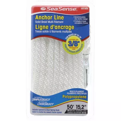 SeaSense Solid Braid Multi-Filament Polypropylene Anchor Line #50013056