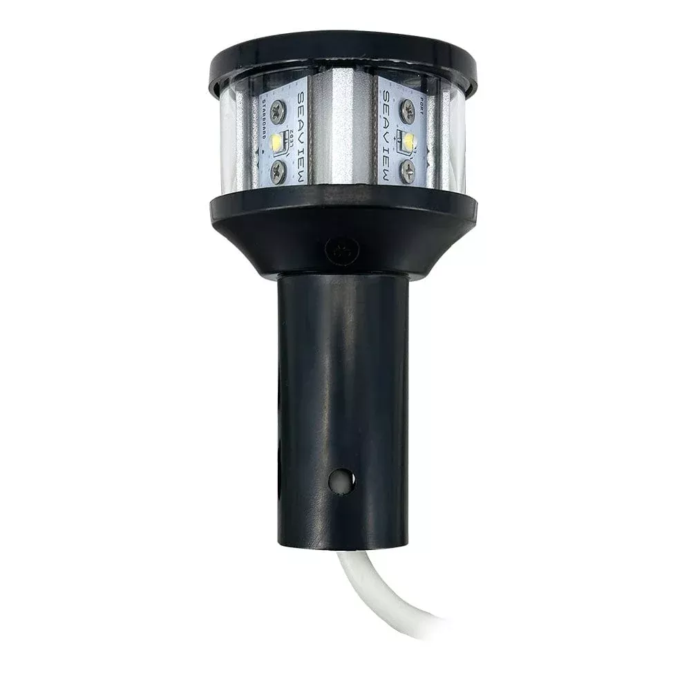 Seaview Round LED Combo Masthead – Black – All Round Light Bar Top