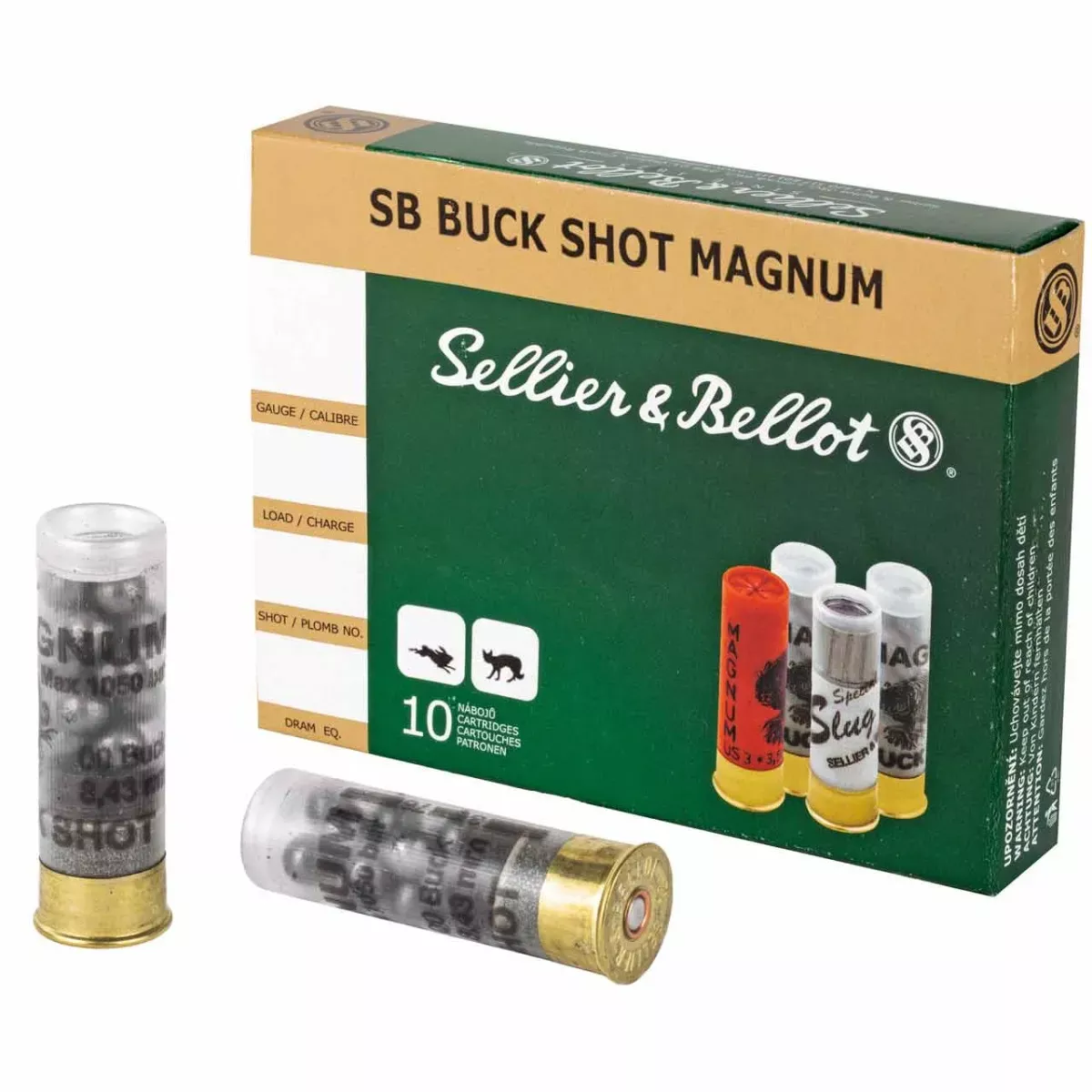 Sellier & Bellot 12Ga 2-3/4" #1Bk 25rd