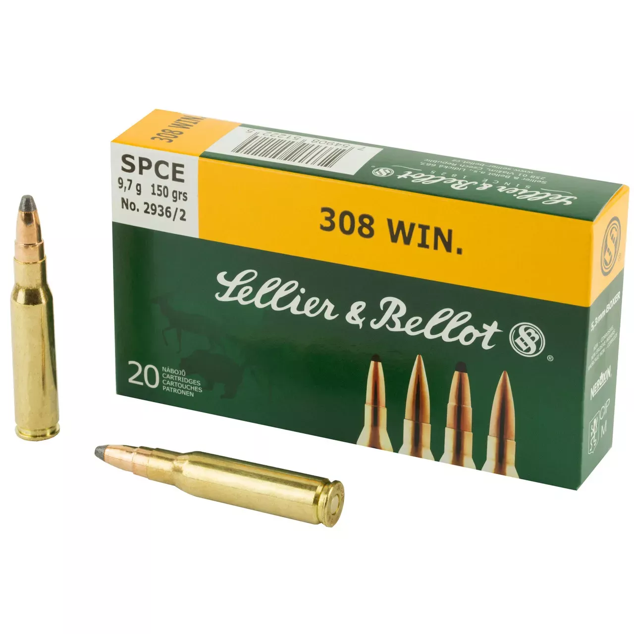 Sellier & Bellot .308 WIN 150gr SP 20rd