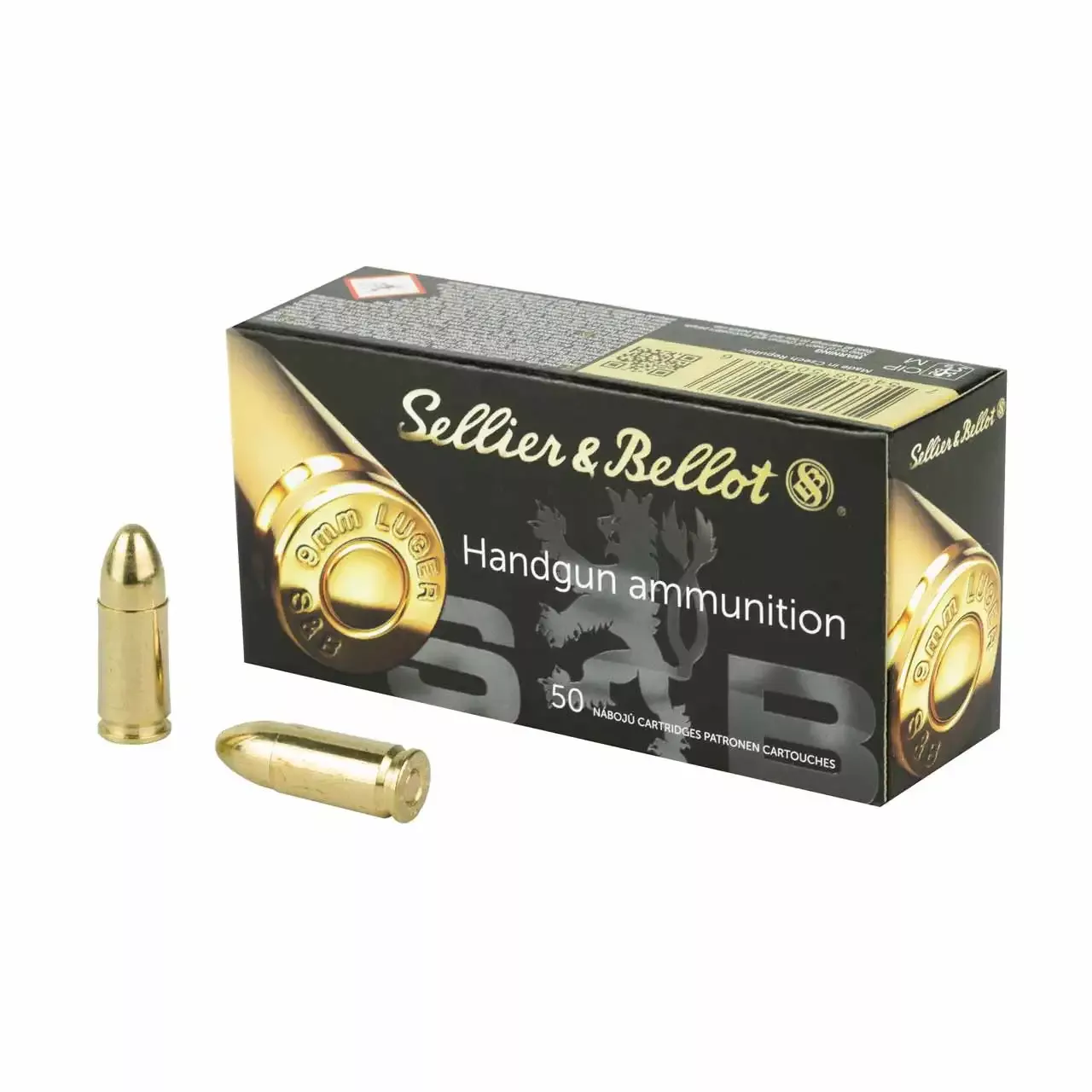 Sellier & Bellot 9mm 115gr FMJ 50rd - Box
