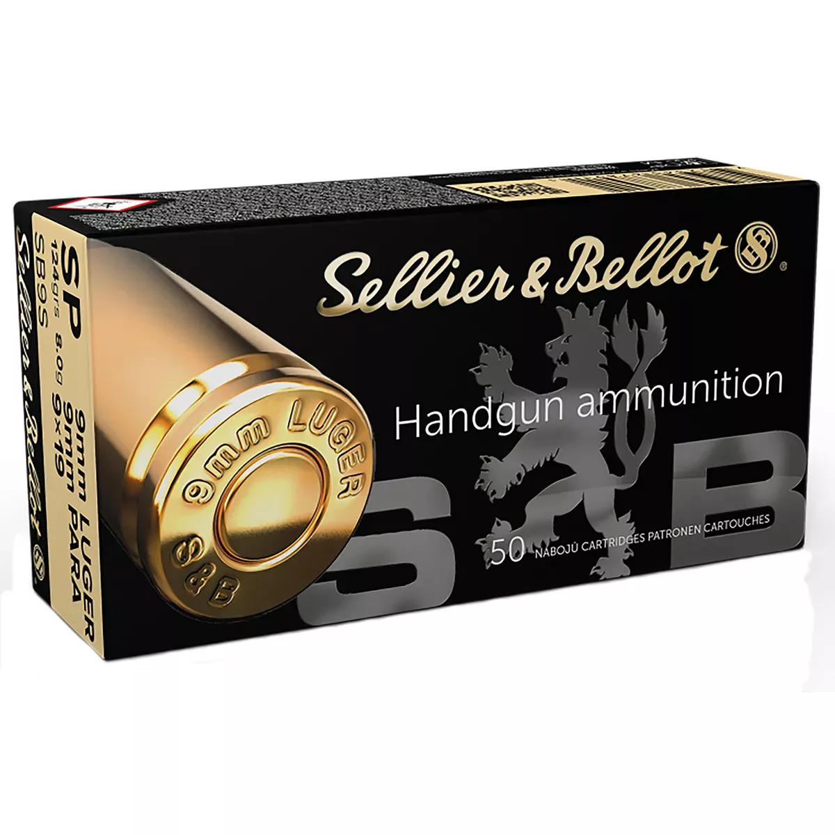 Sellier & Bellot Handgun Target 9mm Luger 124 Gr. SP 50/Box