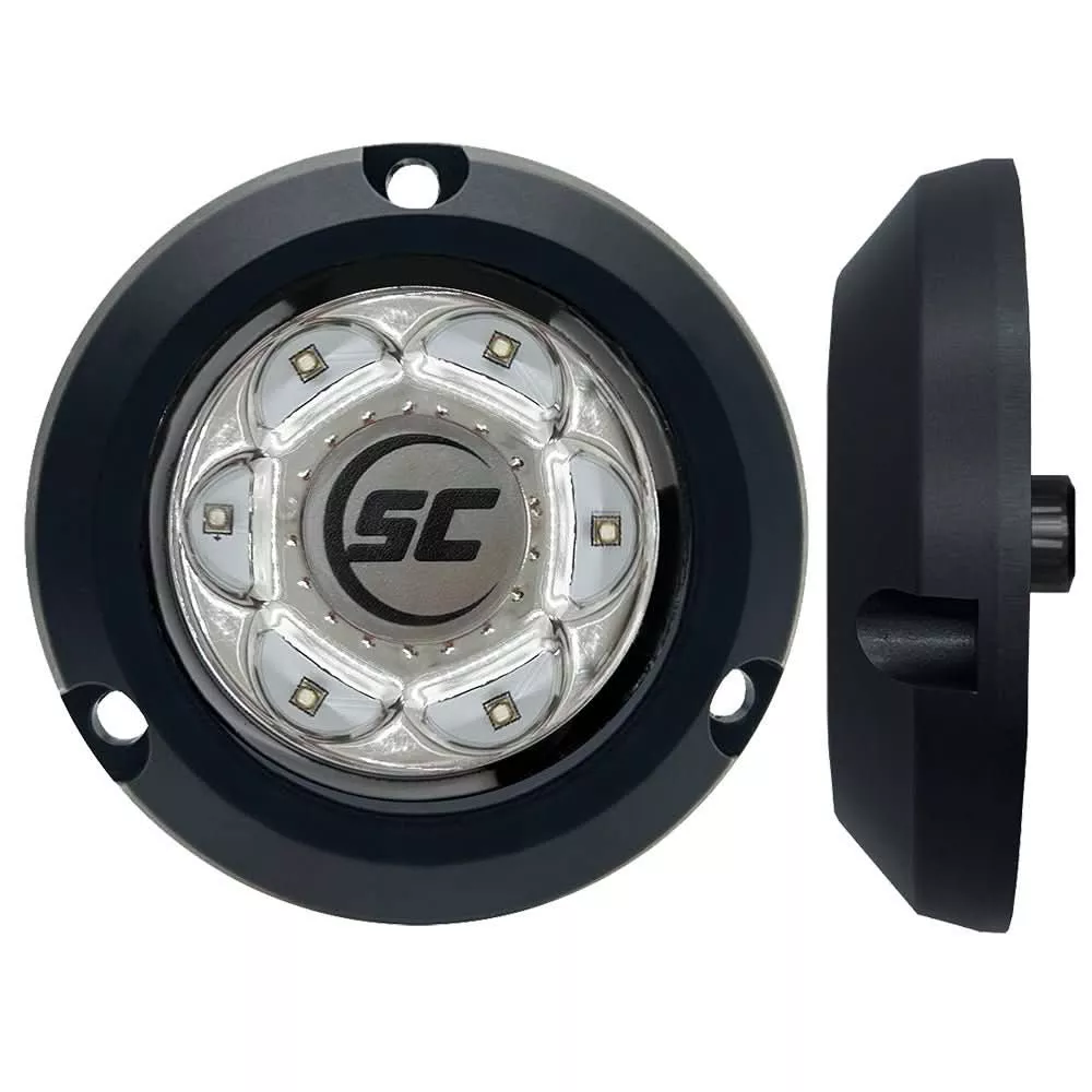Shadow-Caster SC2 Series Polymer Composite Surface Mount Underwater Light - Great White - SC2-GW-CSM