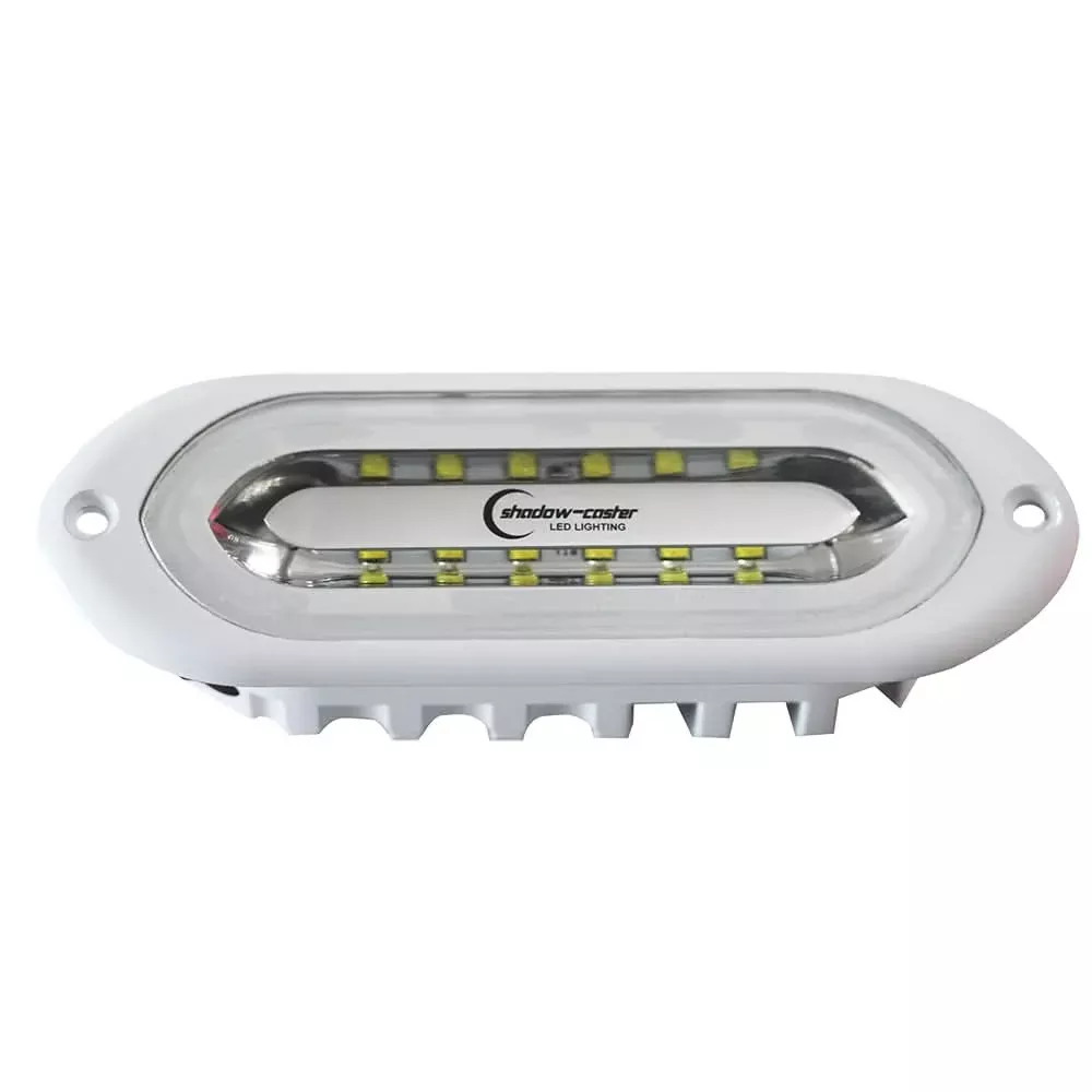 Shadow-Caster SCM-SL Series Flush Mount Spreader Light - White Housing - White/Blue/Red - SCM-SLF-WBR-WH