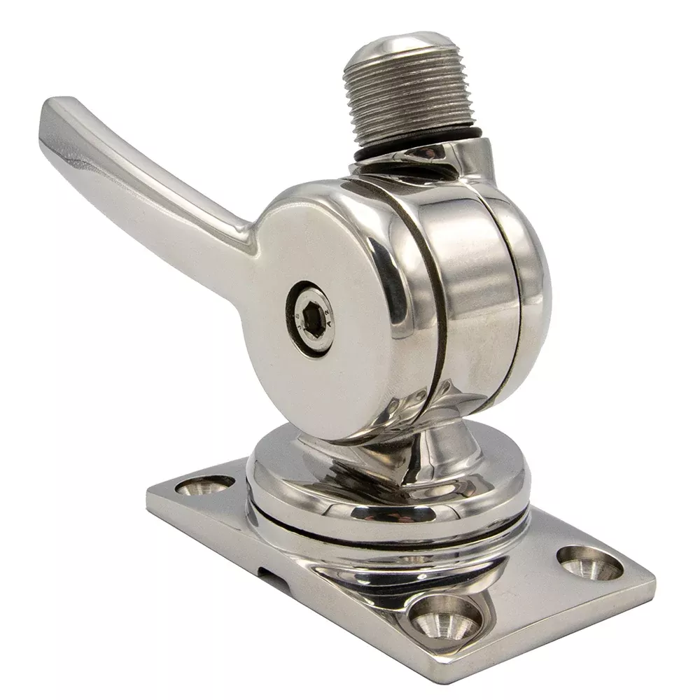 Shakespeare 6187 SleekCompact Stainless Steel Rotatable 4-Way Ratchet Mount [6187]