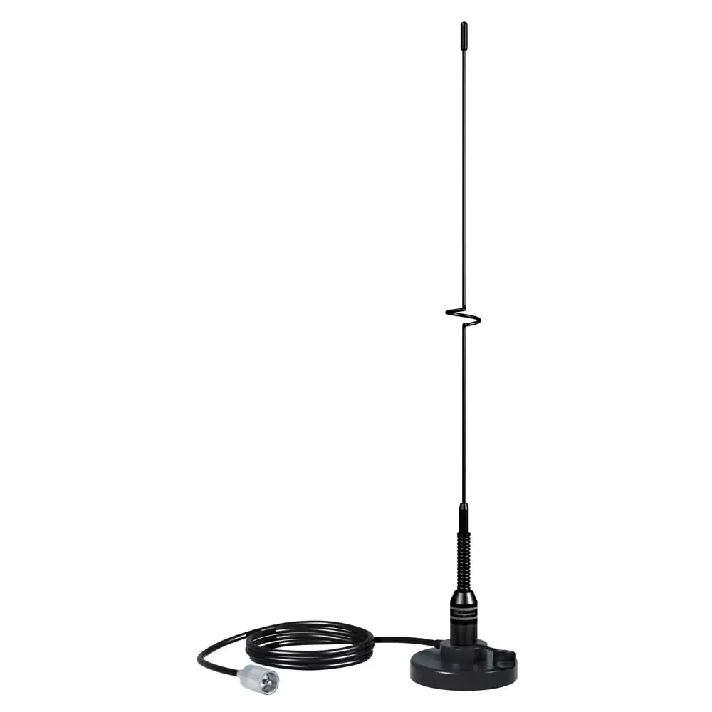 Shakespeare VHF 19" 5218 Black SS Whip Antenna - Magnetic Mount - 5218