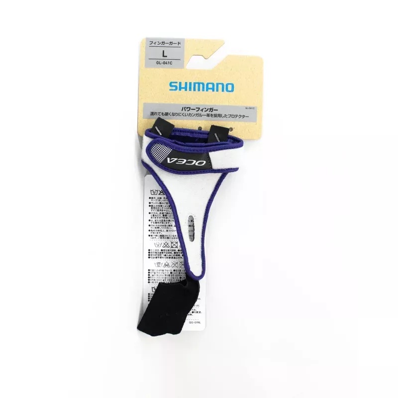 Shimano GL-041C Index Finger Guard Protector Size L Blue 858986