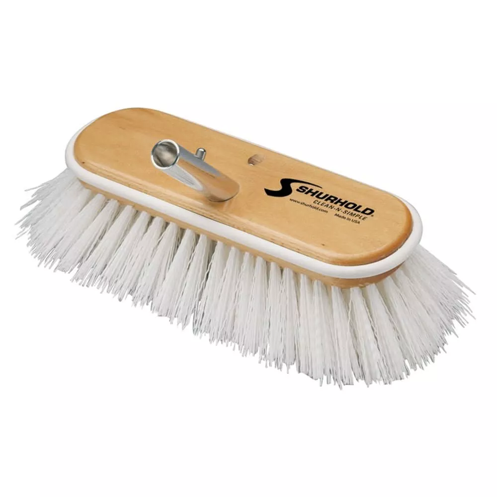 Shurhold 10" Polypropylene Stiff Bristle Deck Brush - 990