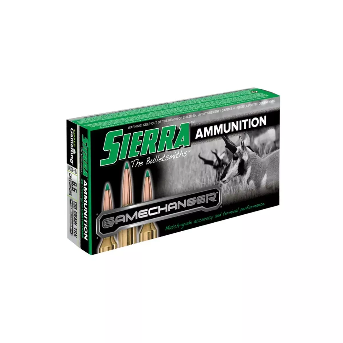 Sierra 6.5 CRDMR 130GR TGK GameChanger 20rd