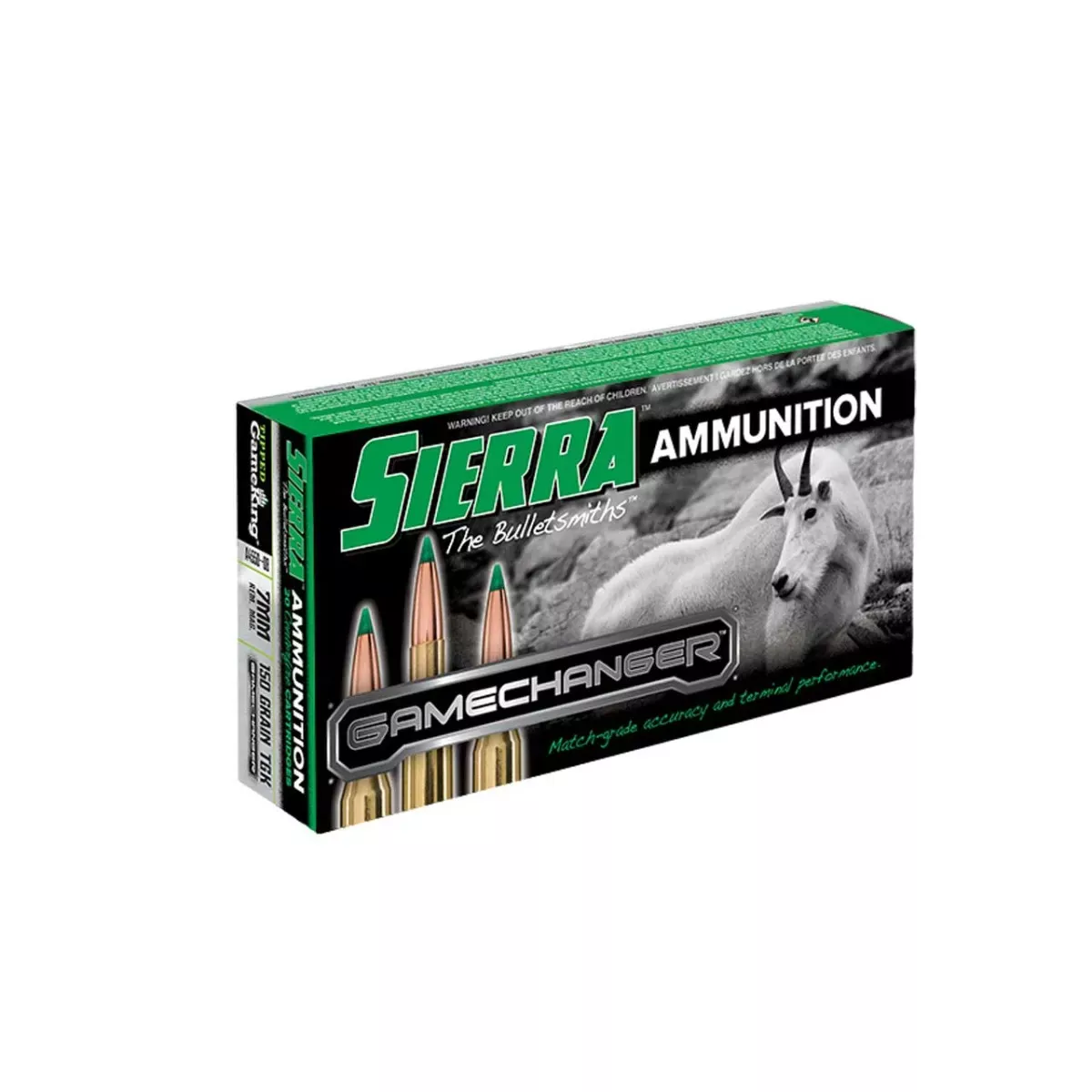 Sierra 7MM REM MAG 150GR TGK GameChanger 20rd