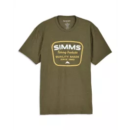 Simms Men's Stamp Lock Tech T-Shirt - Military Heather - M