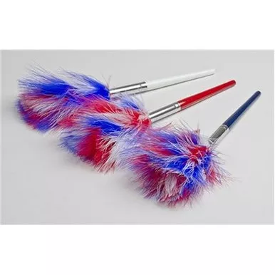 Sirchie 123LP3 Marabou Feather Dusters, Patroit (Red, White, & Blue) 3 Pack