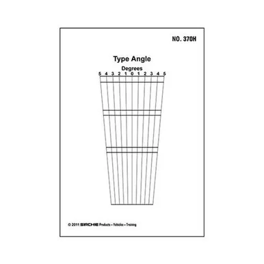 Sirchie 370H Type Angle Template, 7" x 5"