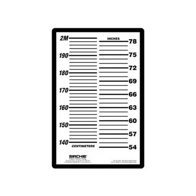 Sirchie 846P English/Metric ID Height Screen (Mounted)