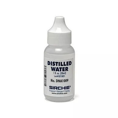 Sirchie DNA1009 Distilled Water, 1 oz Bottle
