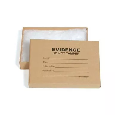 Sirchie ECB003 Small Kraft Evidence Boxes, 5.25" x 3.75" x 0.88", 50 Pack