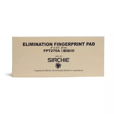 Sirchie FPT270A Replacement Elimination Fingerprint Pad, 50 Sheets